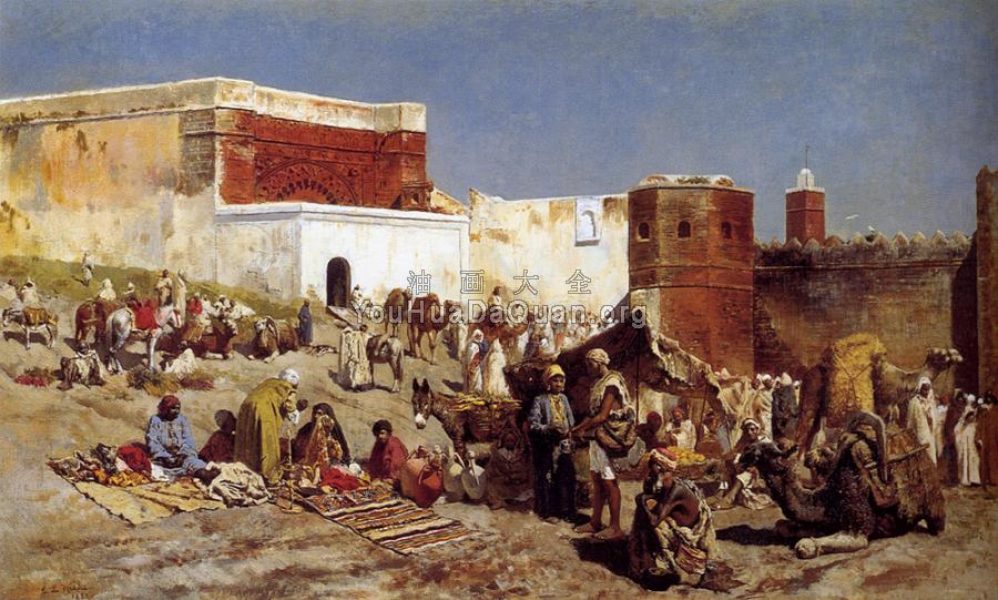 Moroccan Market - 埃德温·罗德·威克斯